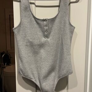 Buddy Love Heather Gray Ladies Bodysuit